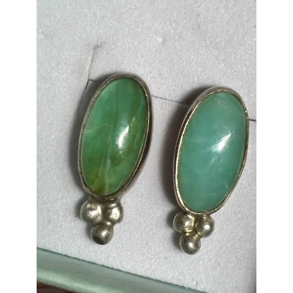 Jay King DTR Sterling Silver Chalcedony Post Earrings 925